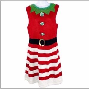 REFERENCE POINT candy cane Christmas dress NEE